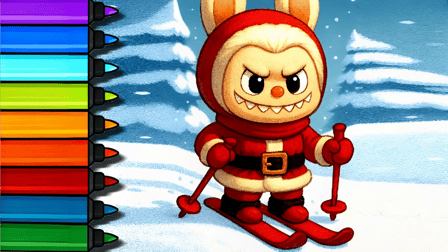Easy Coloring Labubu Time