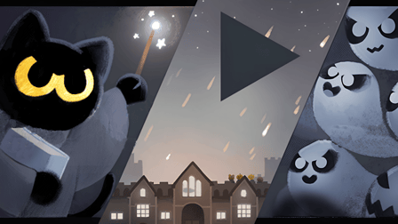 Doodle Halloween Momo Cat: Academy