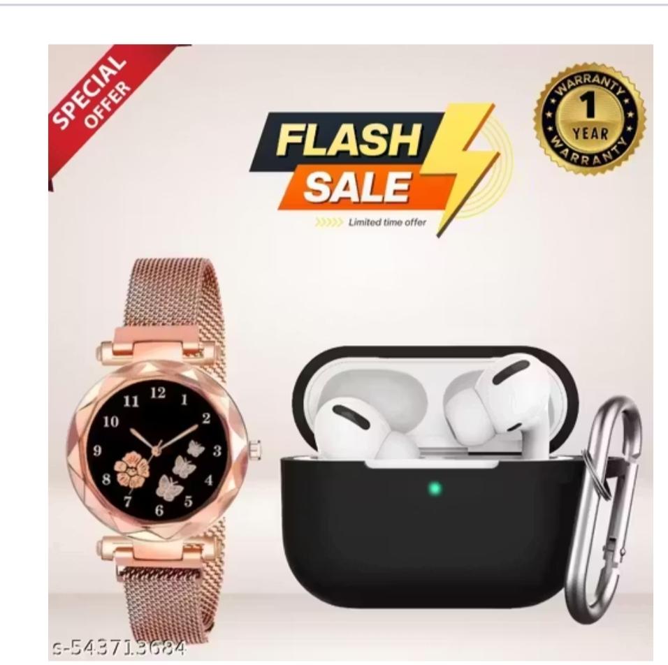 Bluetooth headphones with watch